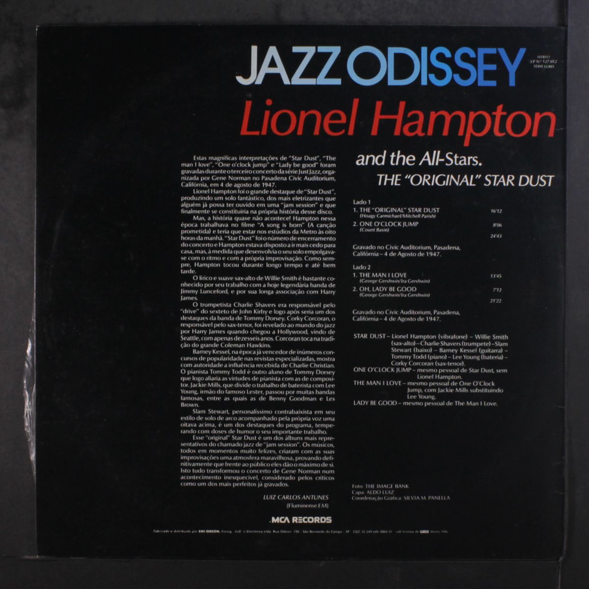 the "original" star dust by LIONEL HAMPTON