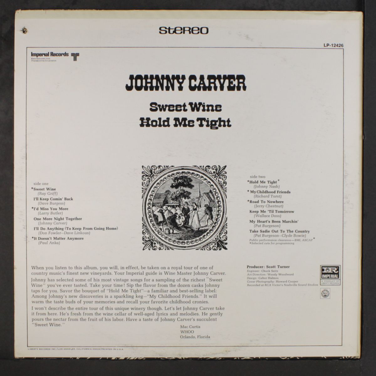 sweet wine / hold me tight by JOHNNY CARVER