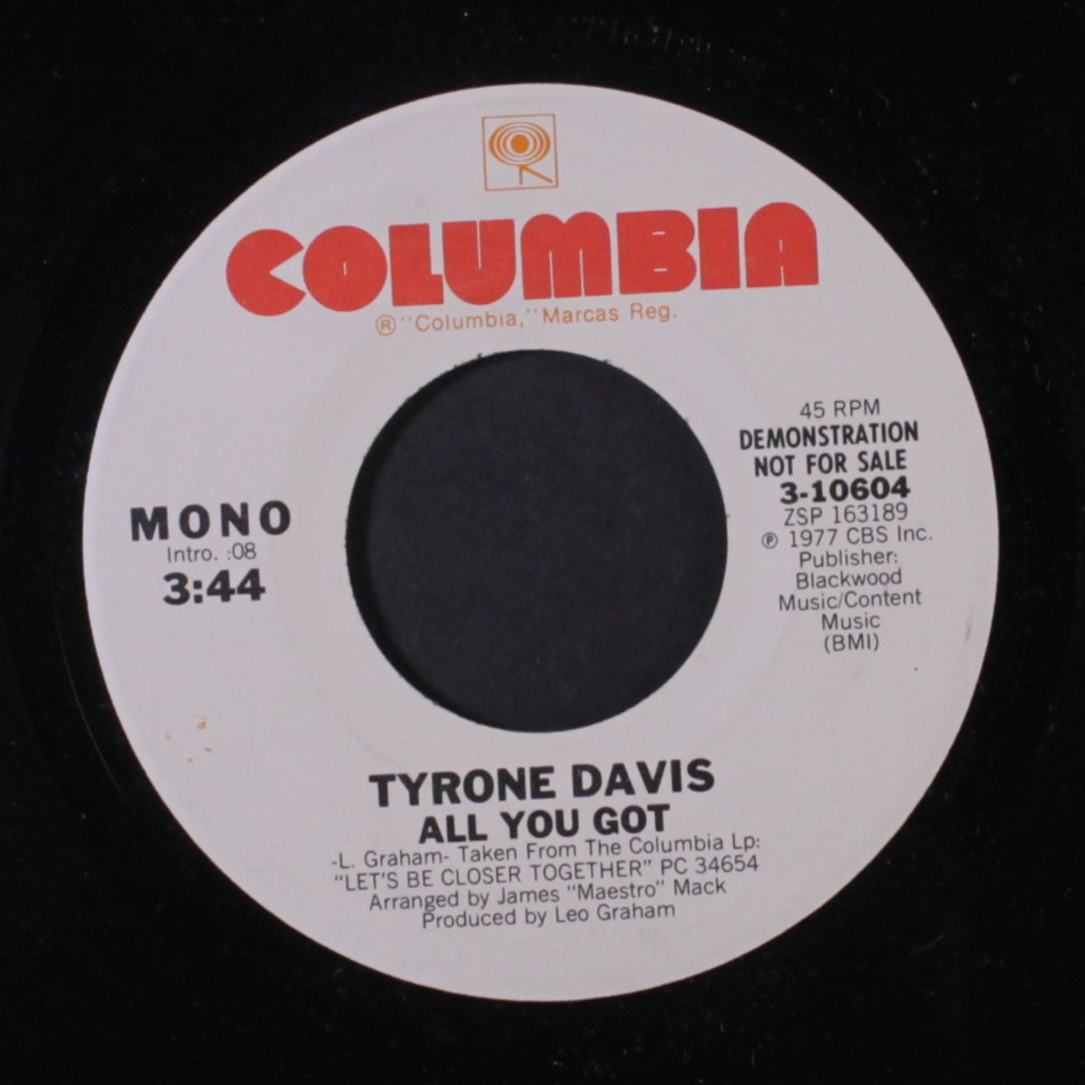 all you got / mono by TYRONE DAVIS
