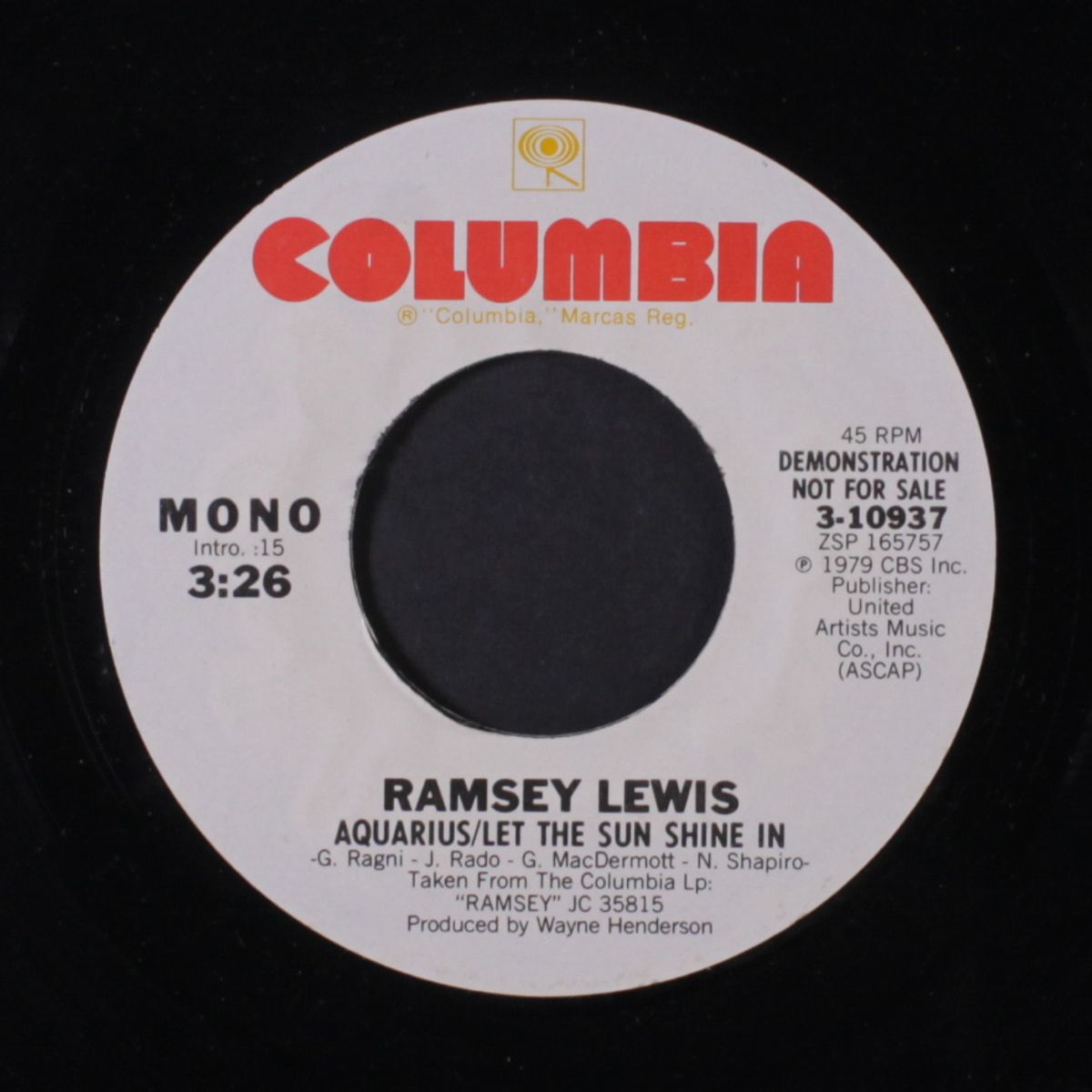 aquarius-let the sun shine in / mono by RAMSEY LEWIS