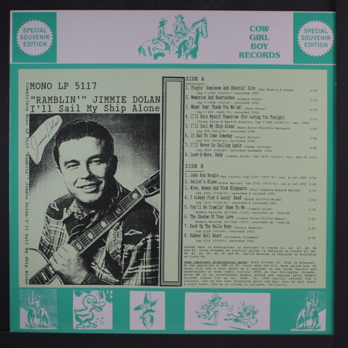 i'll sail my ship alone by RAMBLIN' JIMMIE DOLAN