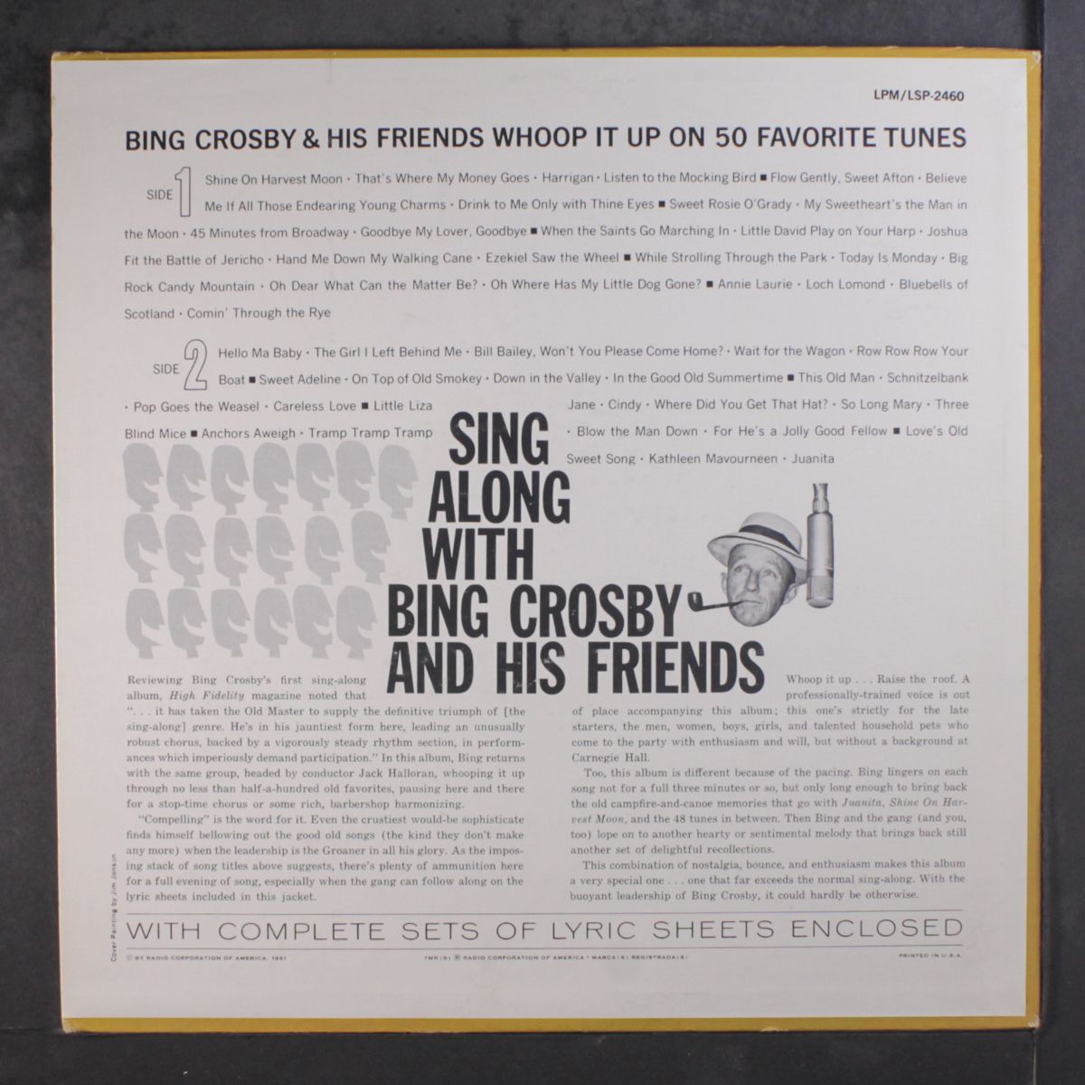 sing along by BING CROSBY