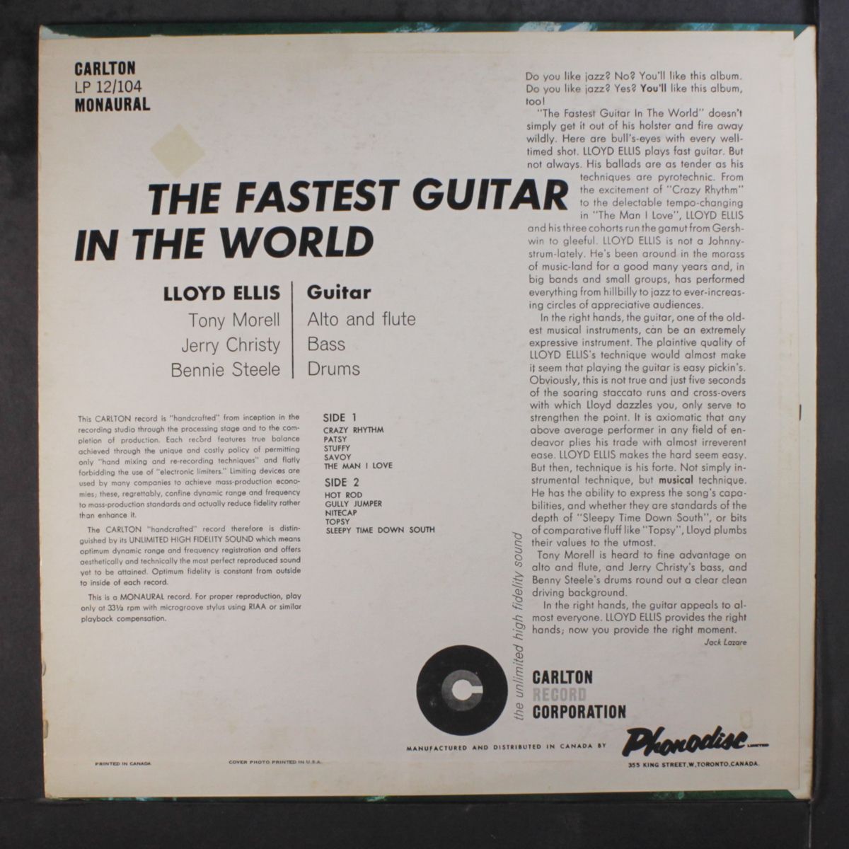 the fastest guitar in the world by LLOYD ELLIS