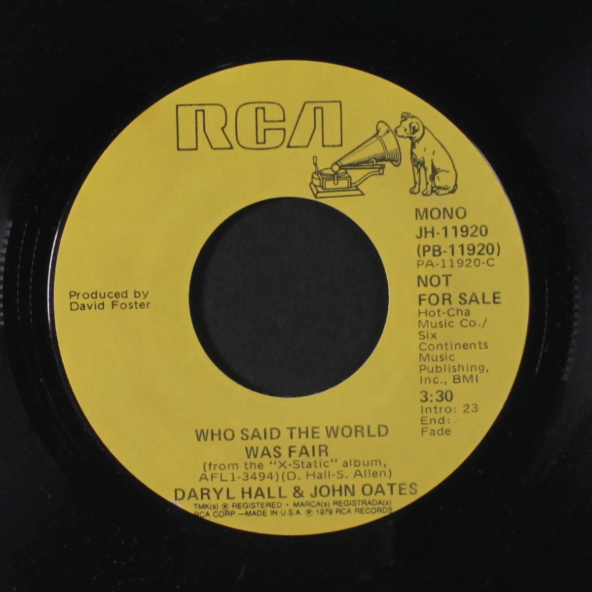 who said the world was fair / mono by HALL & OATES