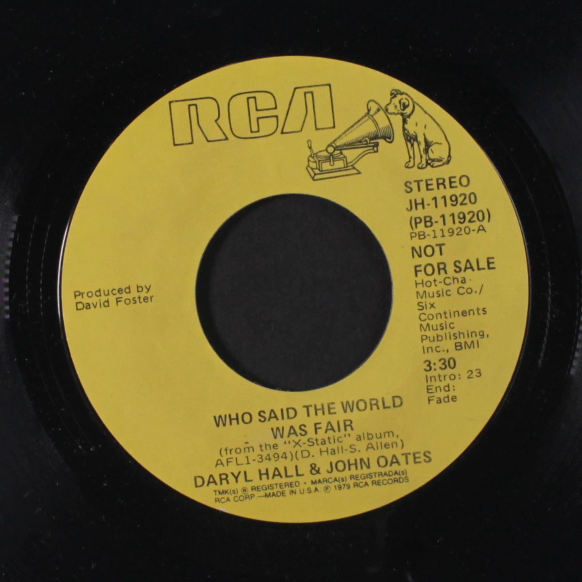 who said the world was fair / mono by HALL & OATES