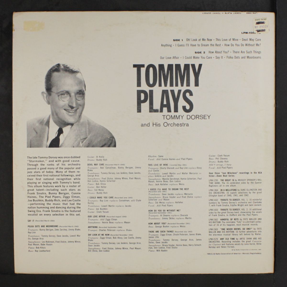 tommy plays by TOMMY DORSEY
