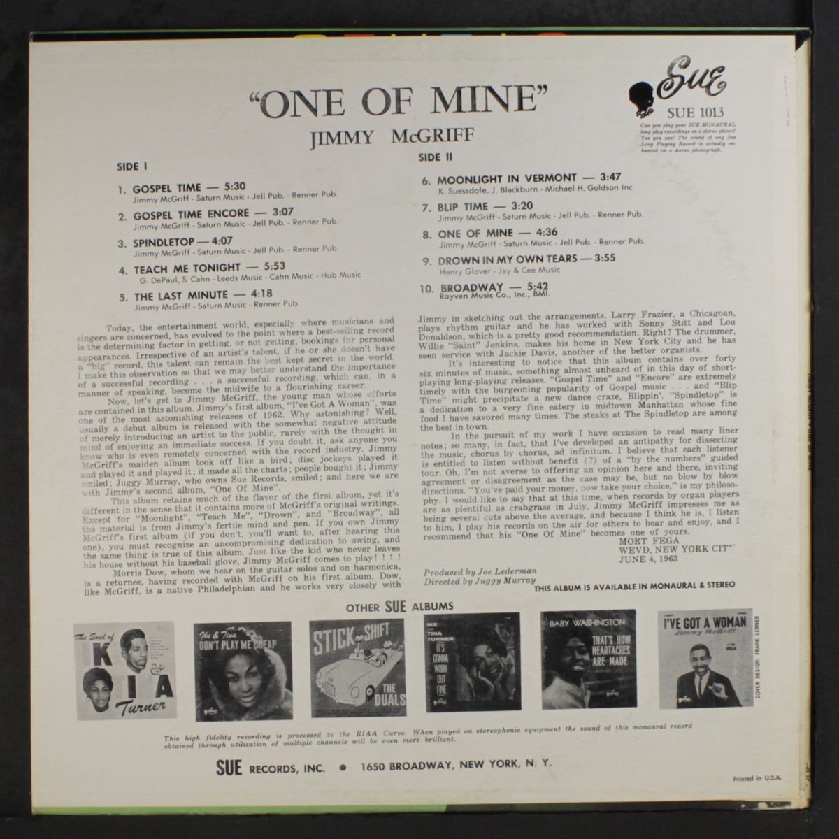 one of mine by JIMMY MCGRIFF
