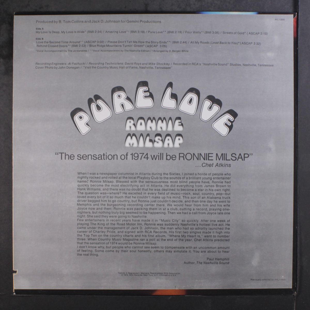 pure love by RONNIE MILSAP