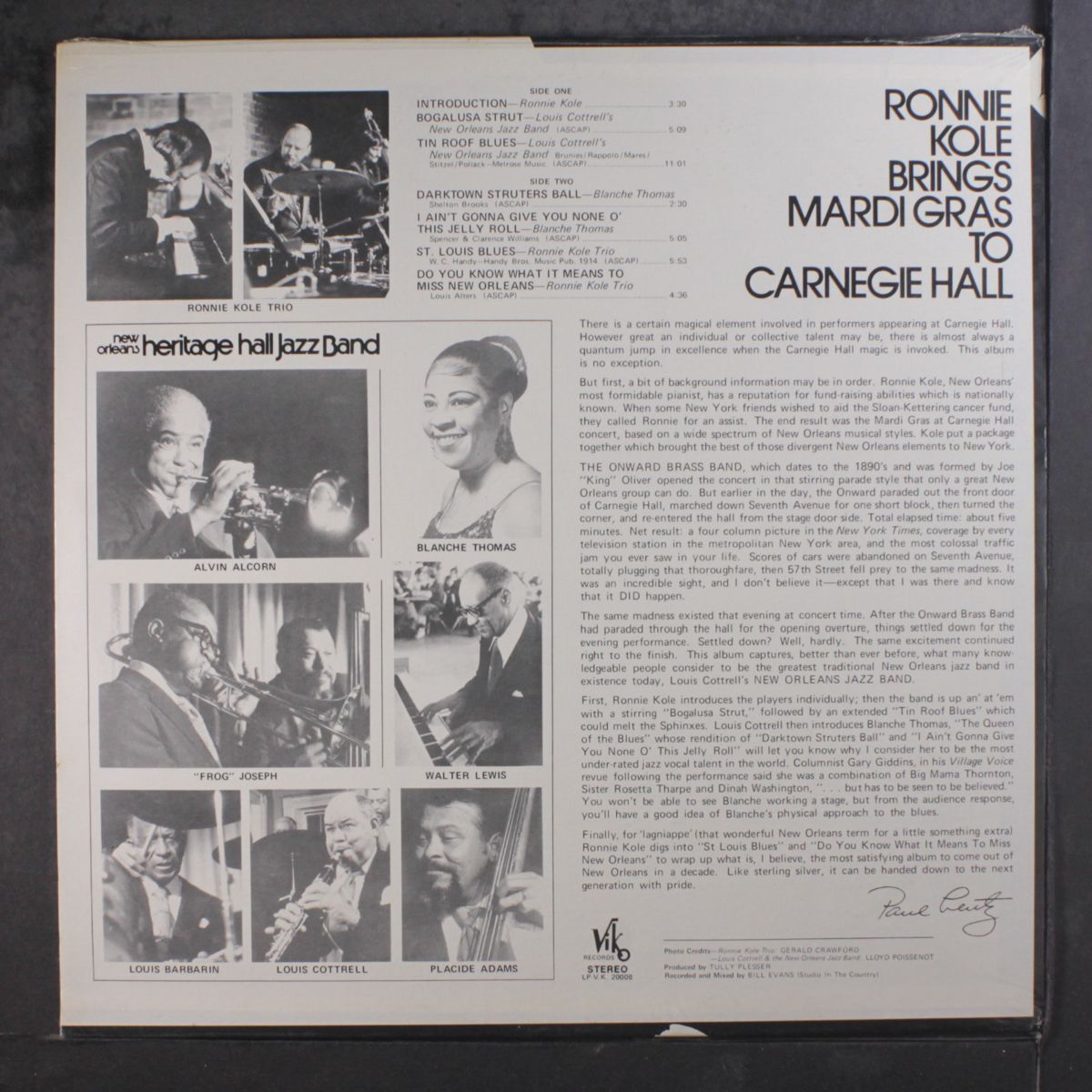 brings mardi gras to carnegie hall by RONNIE KOLE