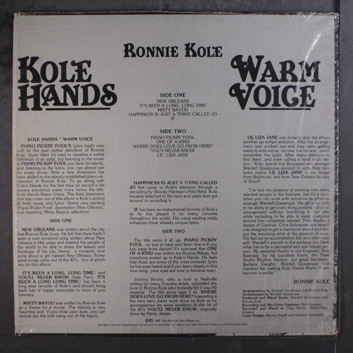 kole hands warm voice by RONNIE KOLE