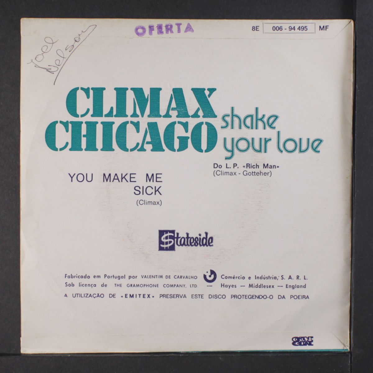 shake your love / you make me sick by CLIMAX CHICAGO