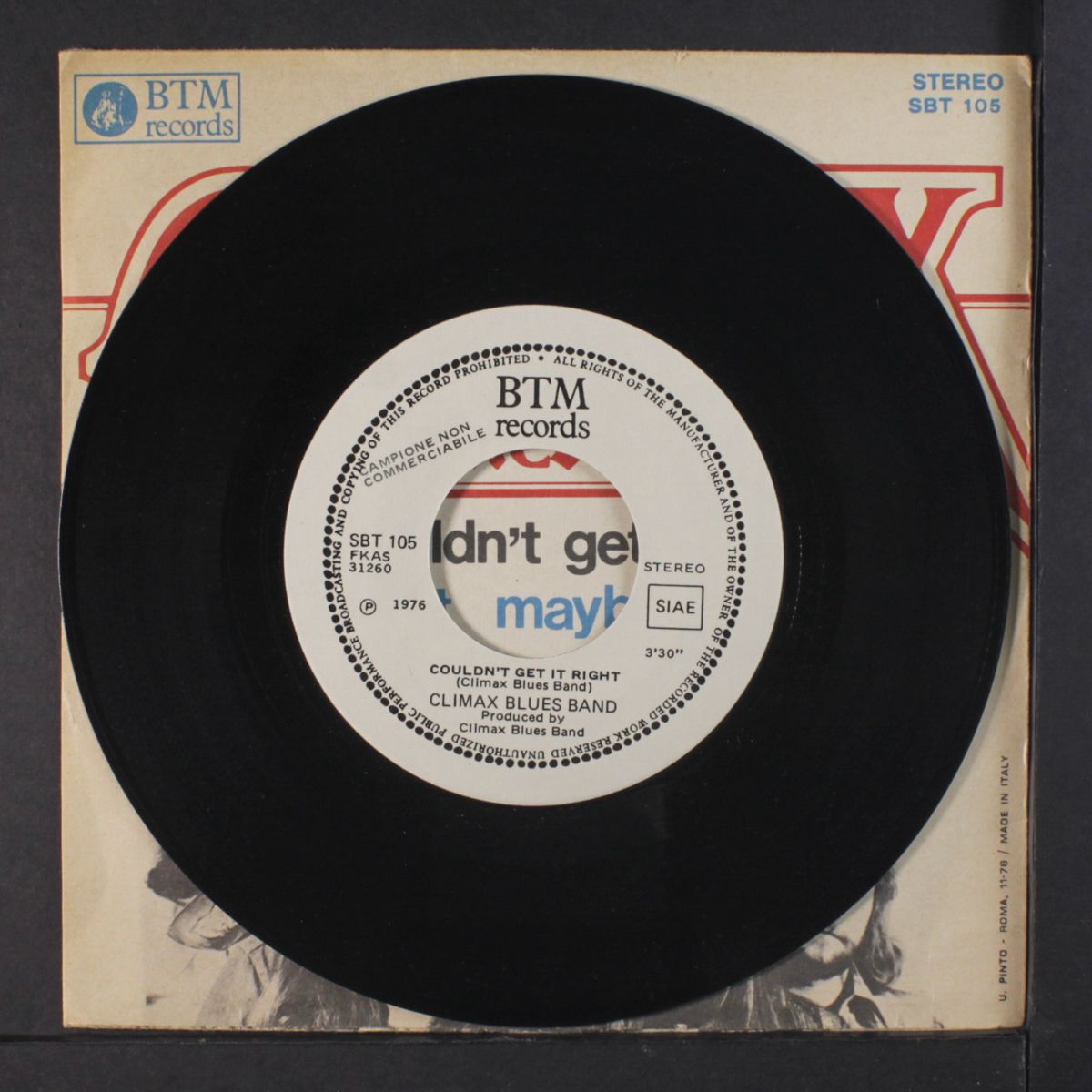 couldn't get it right / fat maybellene by CLIMAX BLUES BAND