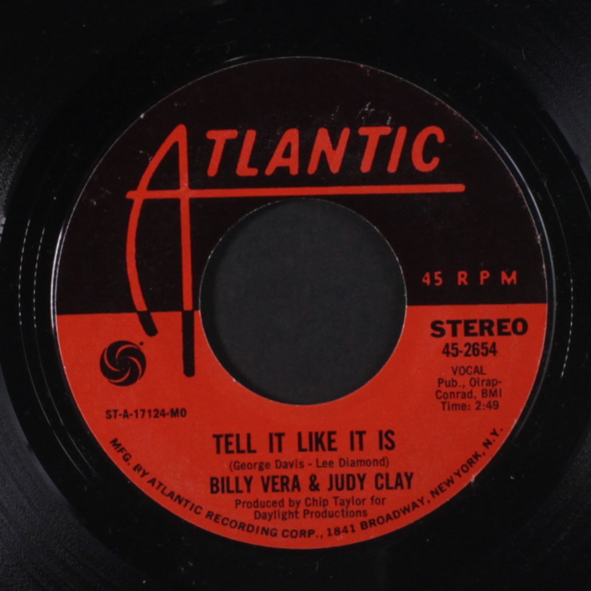 tell it like it is / reaching for the moon by BILLY VERA & JUDY CLAY