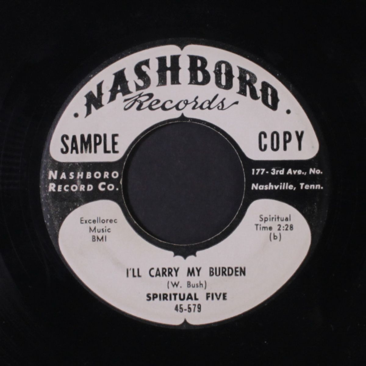 everyday will be the same / i'll carry my burden by SPIRITUAL FIVE