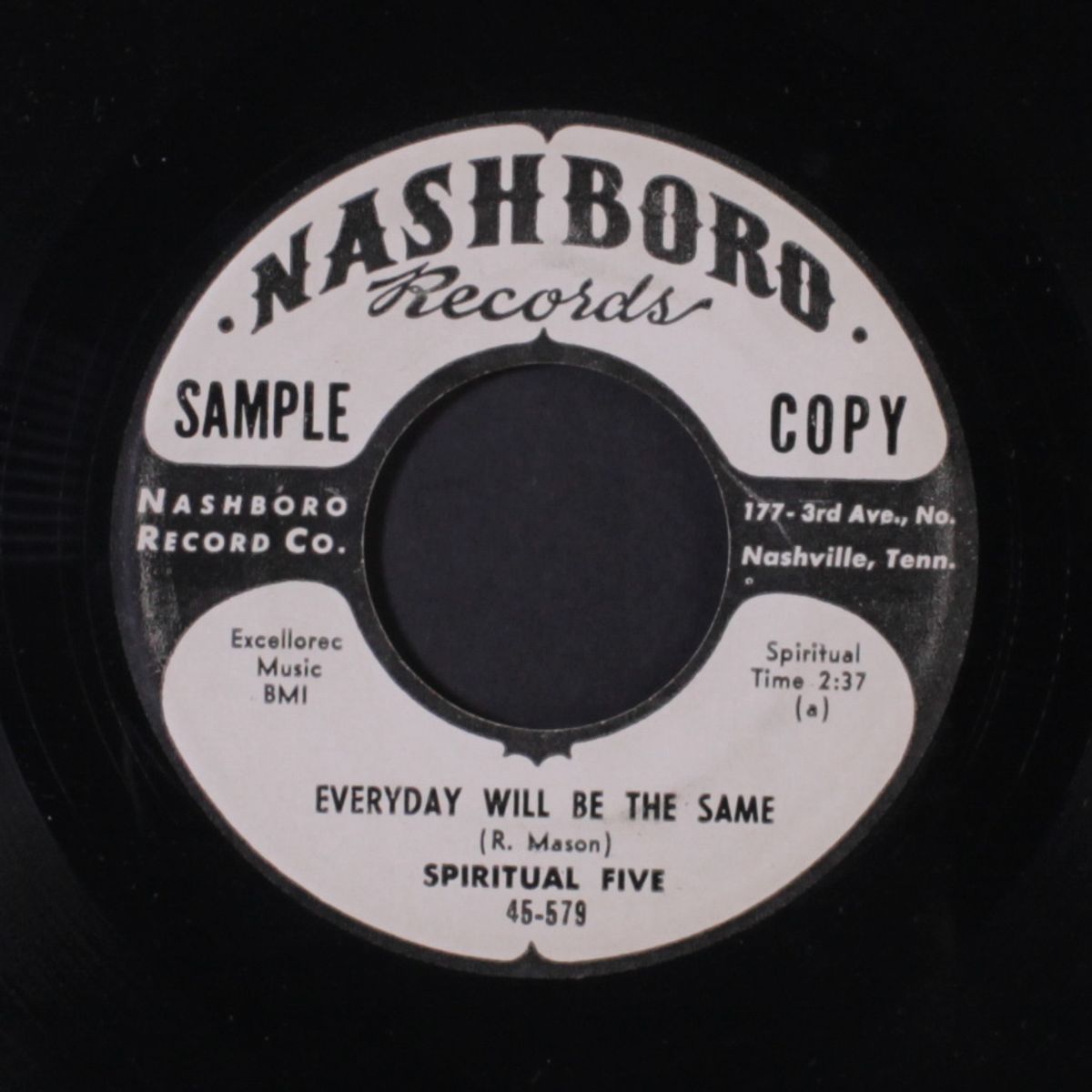 everyday will be the same / i'll carry my burden by SPIRITUAL FIVE