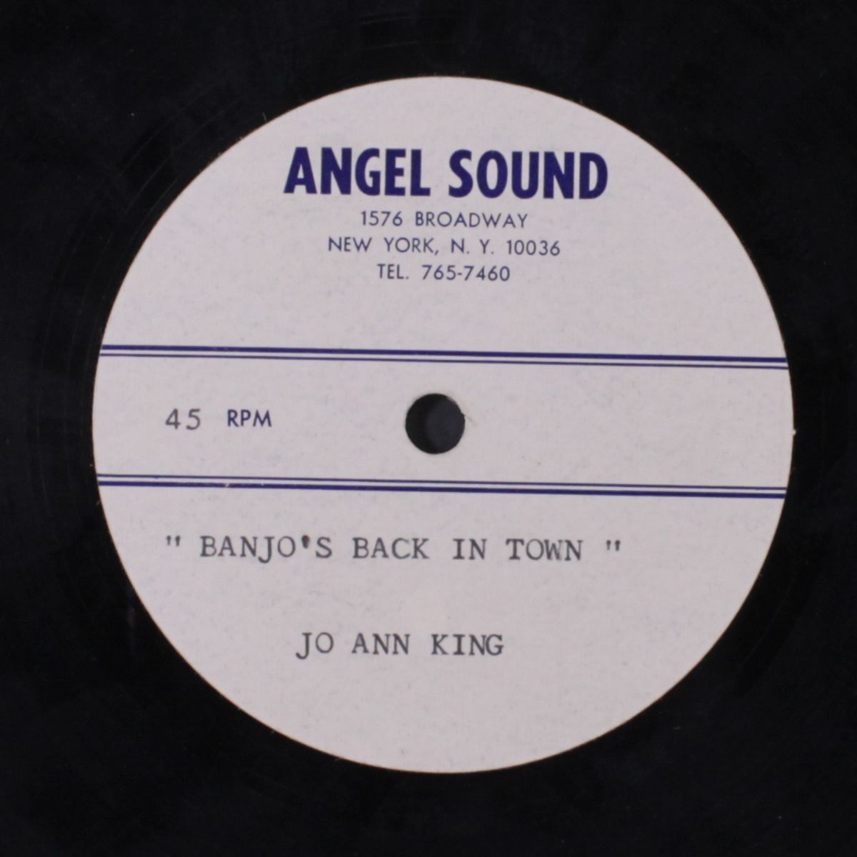 walk hand in hand with me / banjo's back in town by JO ANN KING