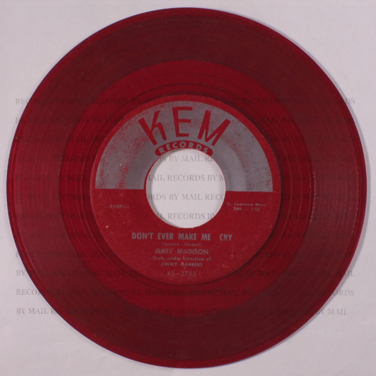 merry mary / don't ever make me cry by JERRY MADISON