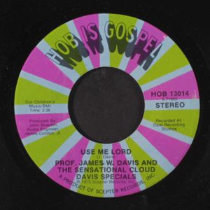 PROF. JAMES W. DAVIS & SENSATIONAL CLOUD DAVIS SPECIALS