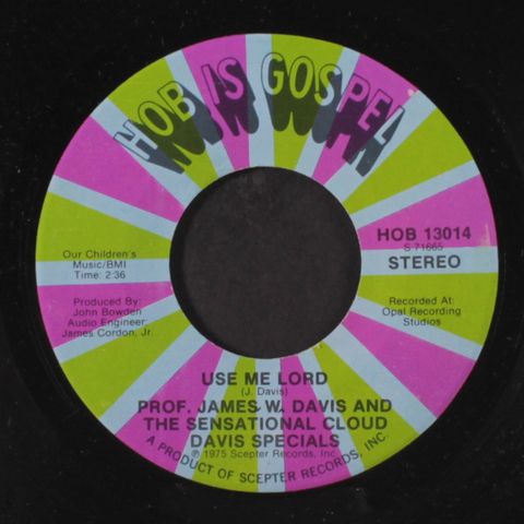 PROF. JAMES W. DAVIS & SENSATIONAL CLOUD DAVIS SPECIALS
