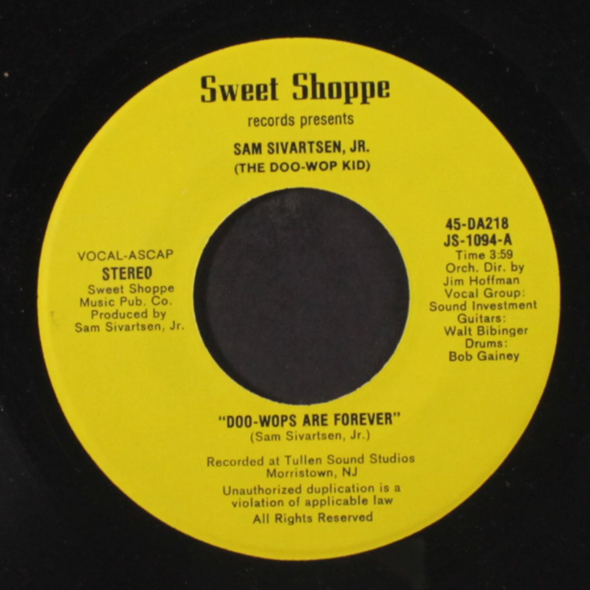 doo-wops are forever / stranger by SAM SIVARTSEN, JR.