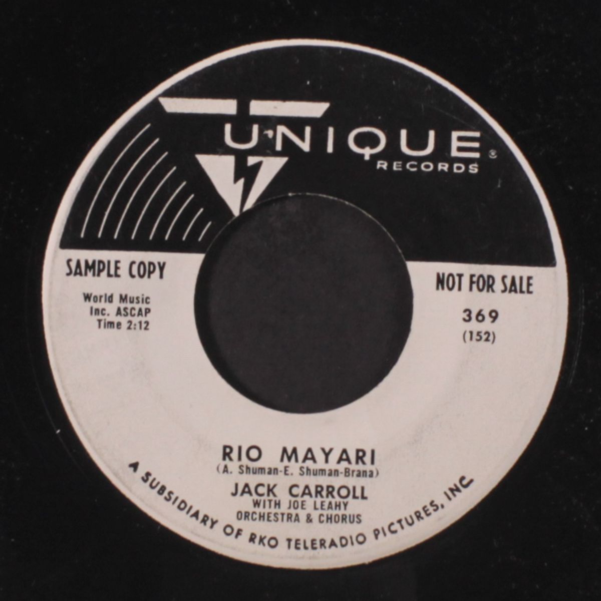 rio mayari / my last night in rome by JACK CARROLL