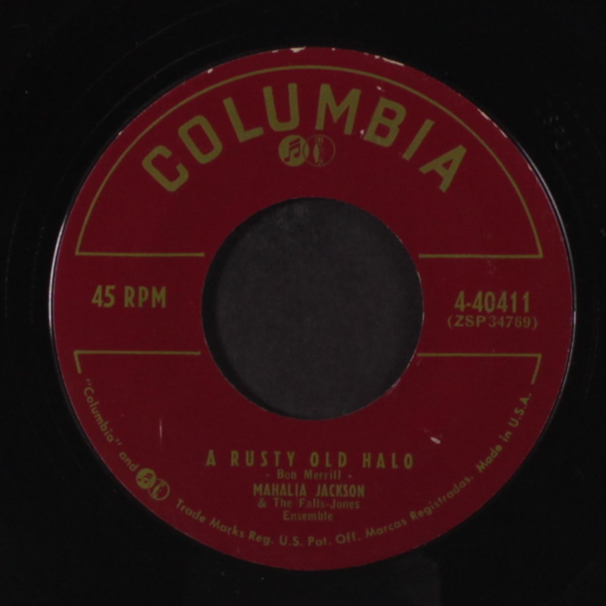 a rusty old halo / the treasure of love by MAHALIA JACKSON