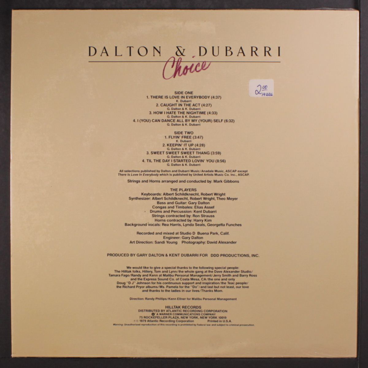 choice by DALTON & DUBARRI