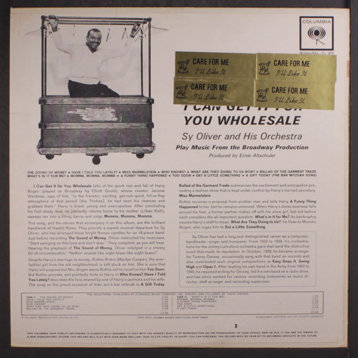 i can get it for you wholesale by SY OLIVER