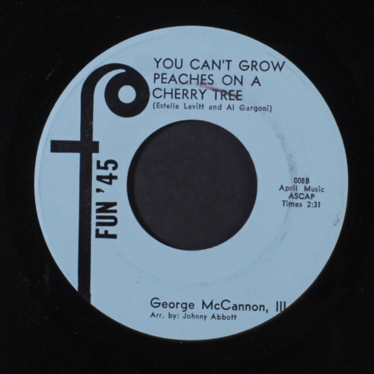 seven million people / you can't grow peaches on a cherry tree by GEORGE MCCANNON III