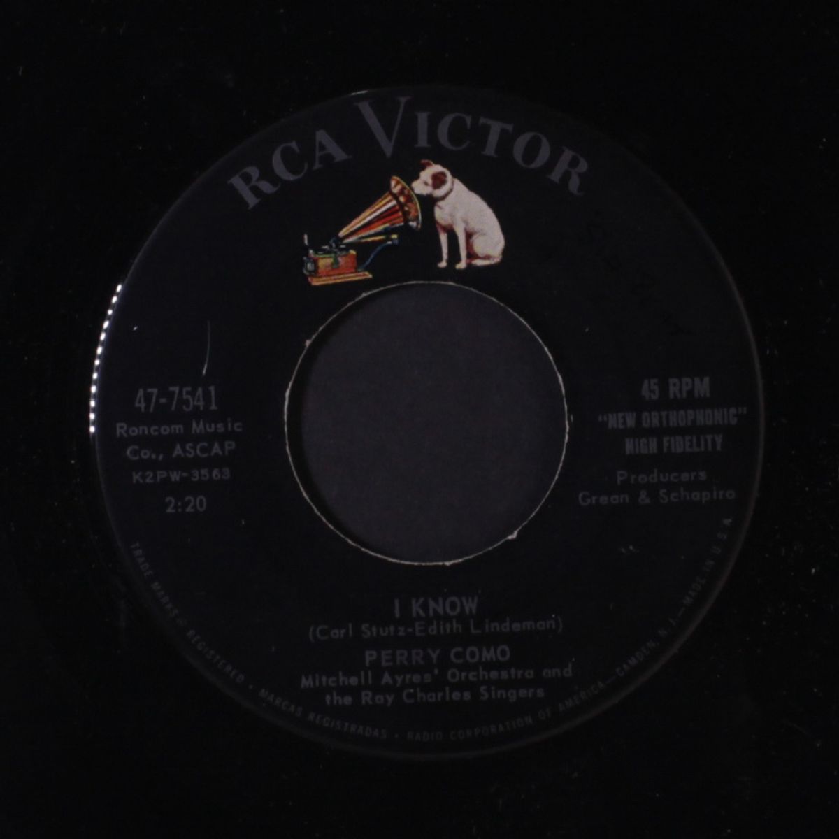 i know / you are in love by PERRY COMO
