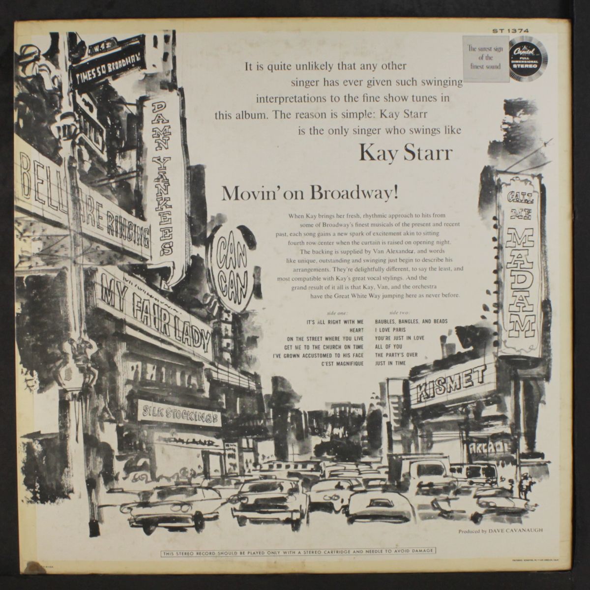 movin' on broadway by KAY STARR