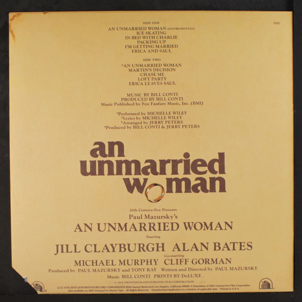 an unmarried woman by SOUNDTRACK