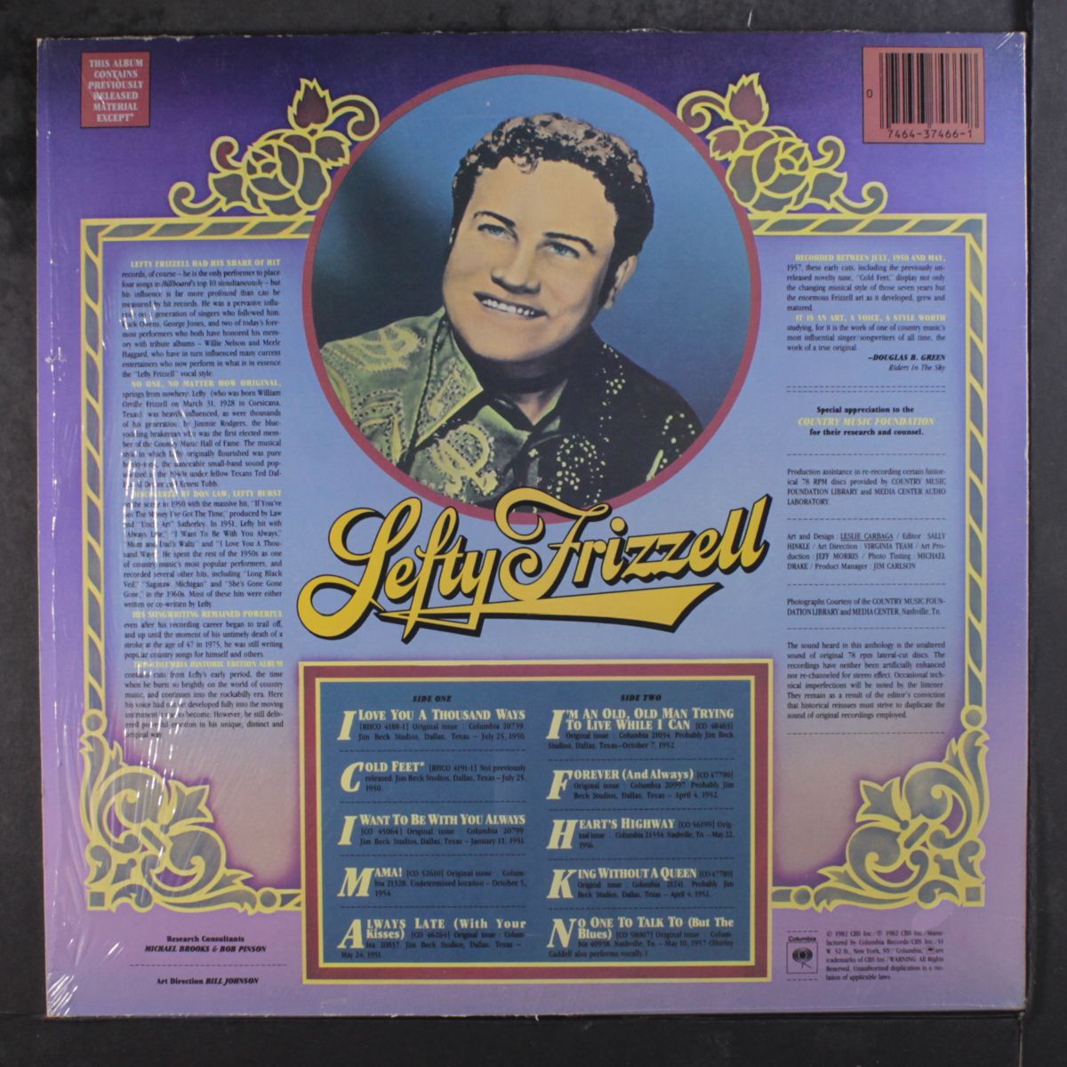 columbia historic edition by LEFTY FRIZZELL