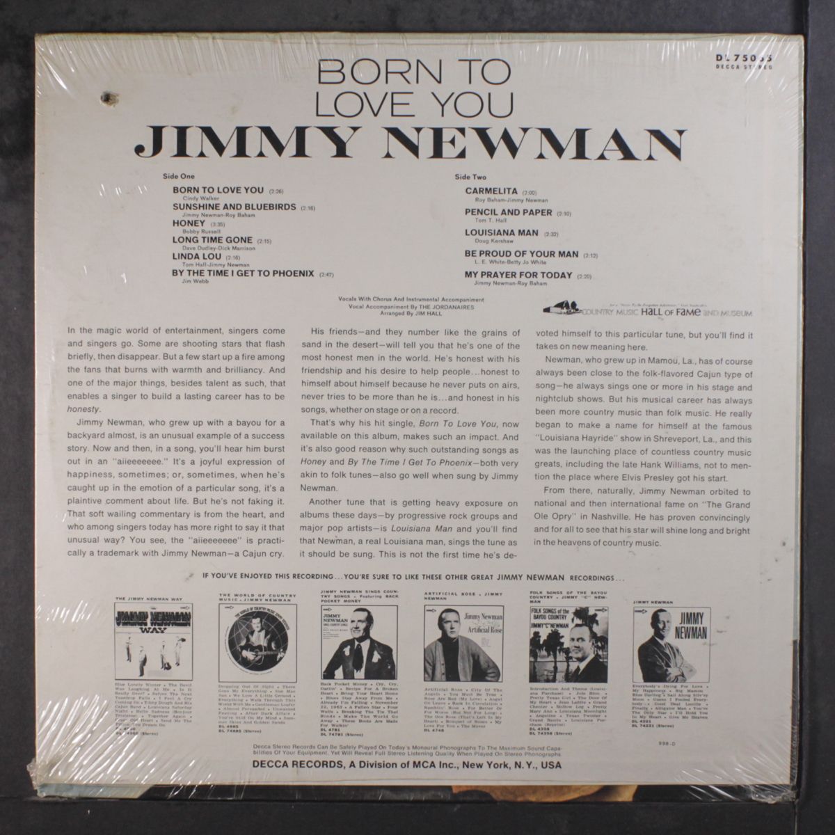 born to love you by JIMMY NEWMAN