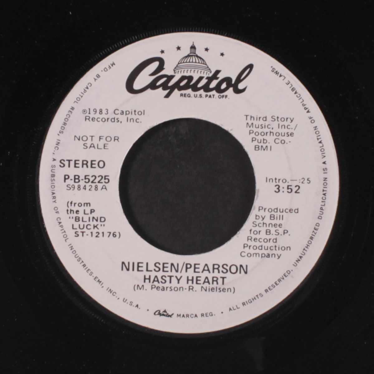 hasty heart/same by NIELSEN/PEARSON