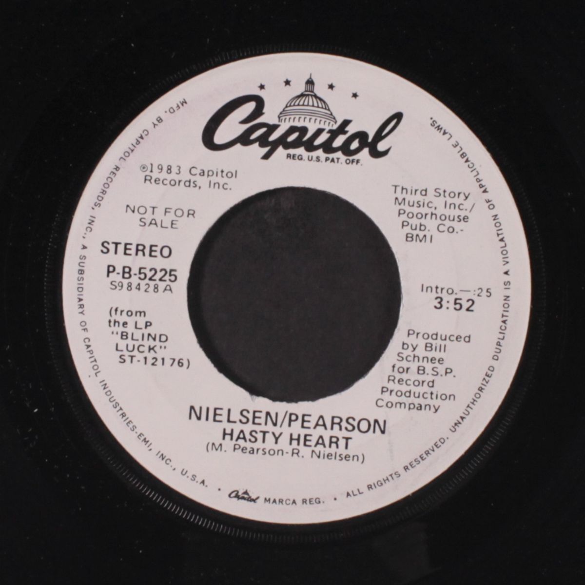 hasty heart/same by NIELSEN/PEARSON
