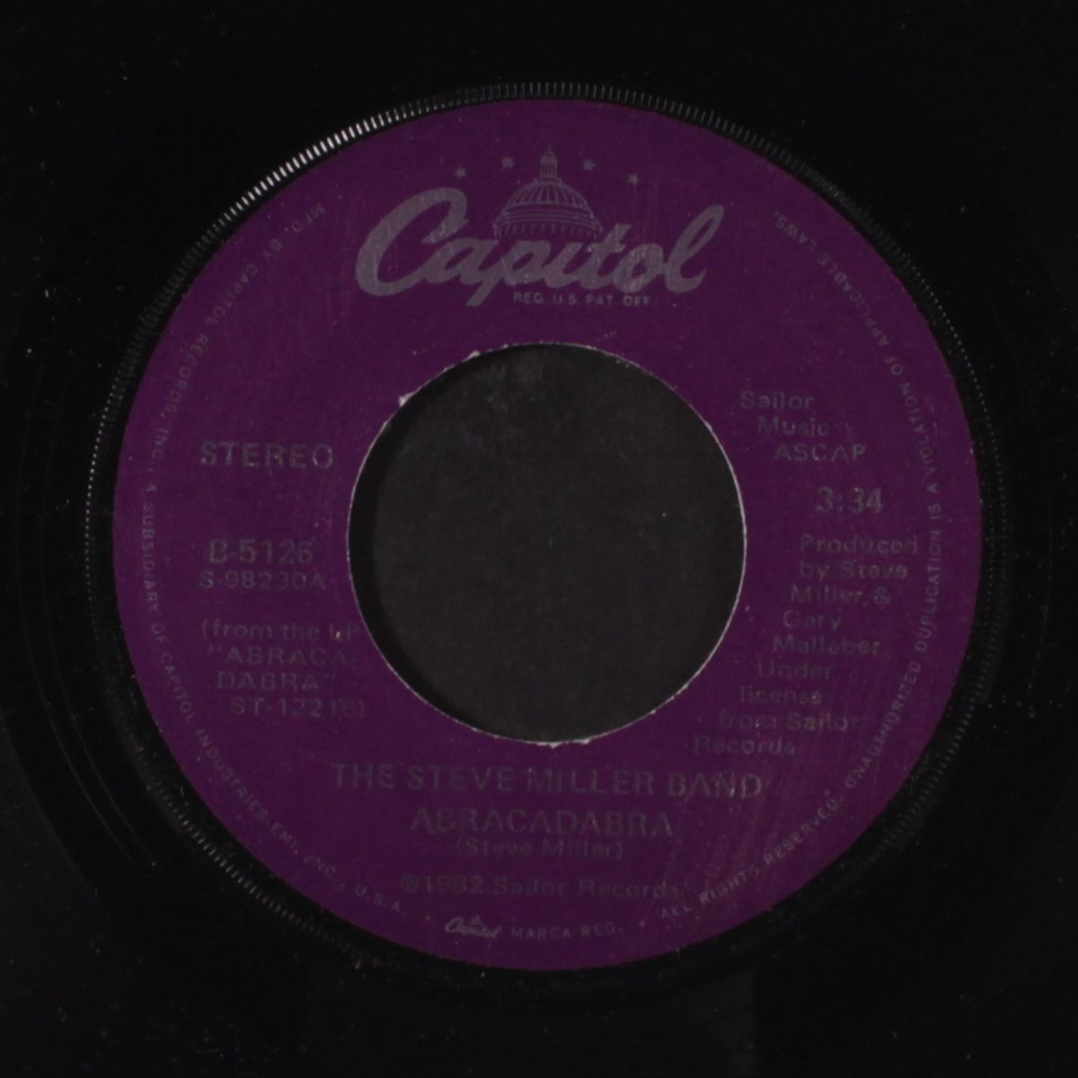abracadabra / baby wanna dance by STEVE MILLER BAND