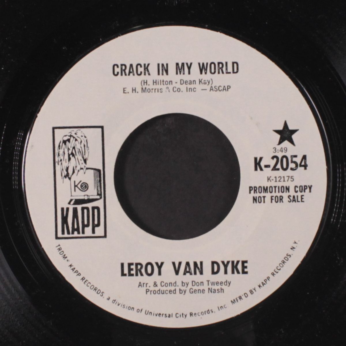 crack in my world / we'll try a little bit harder / crack in my world by LEROY VAN DYKE