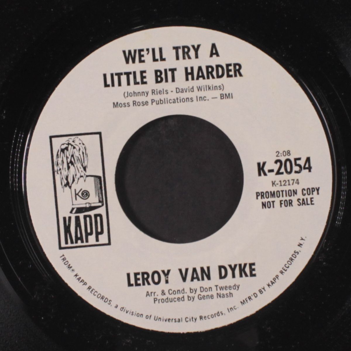 crack in my world / we'll try a little bit harder / crack in my world by LEROY VAN DYKE