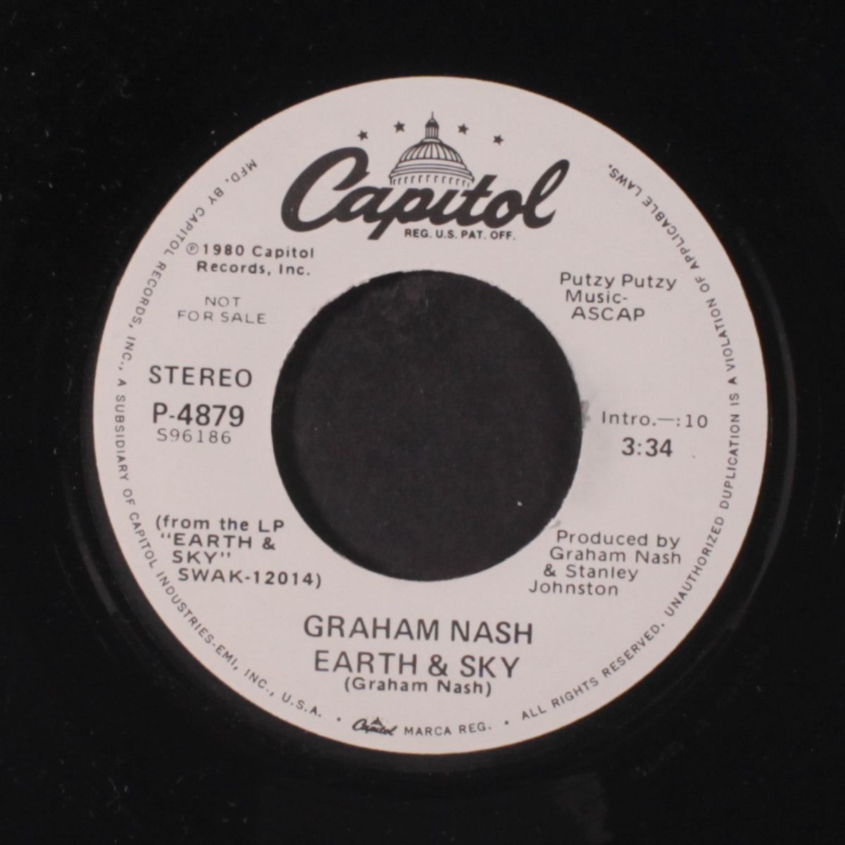 earth & sky / magical child by GRAHAM NASH