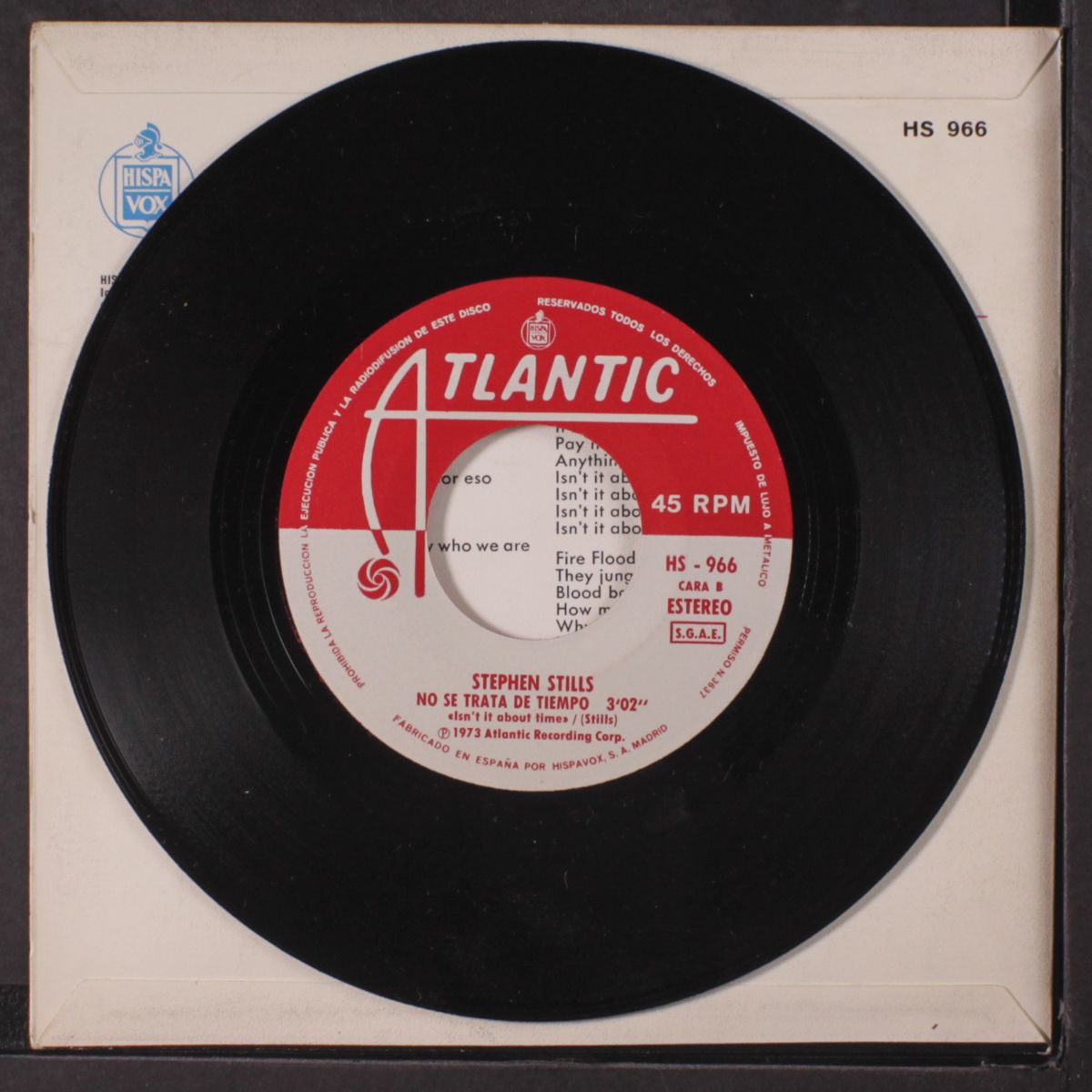 guaguanco de vero / is it about time by STEPHEN STILLS