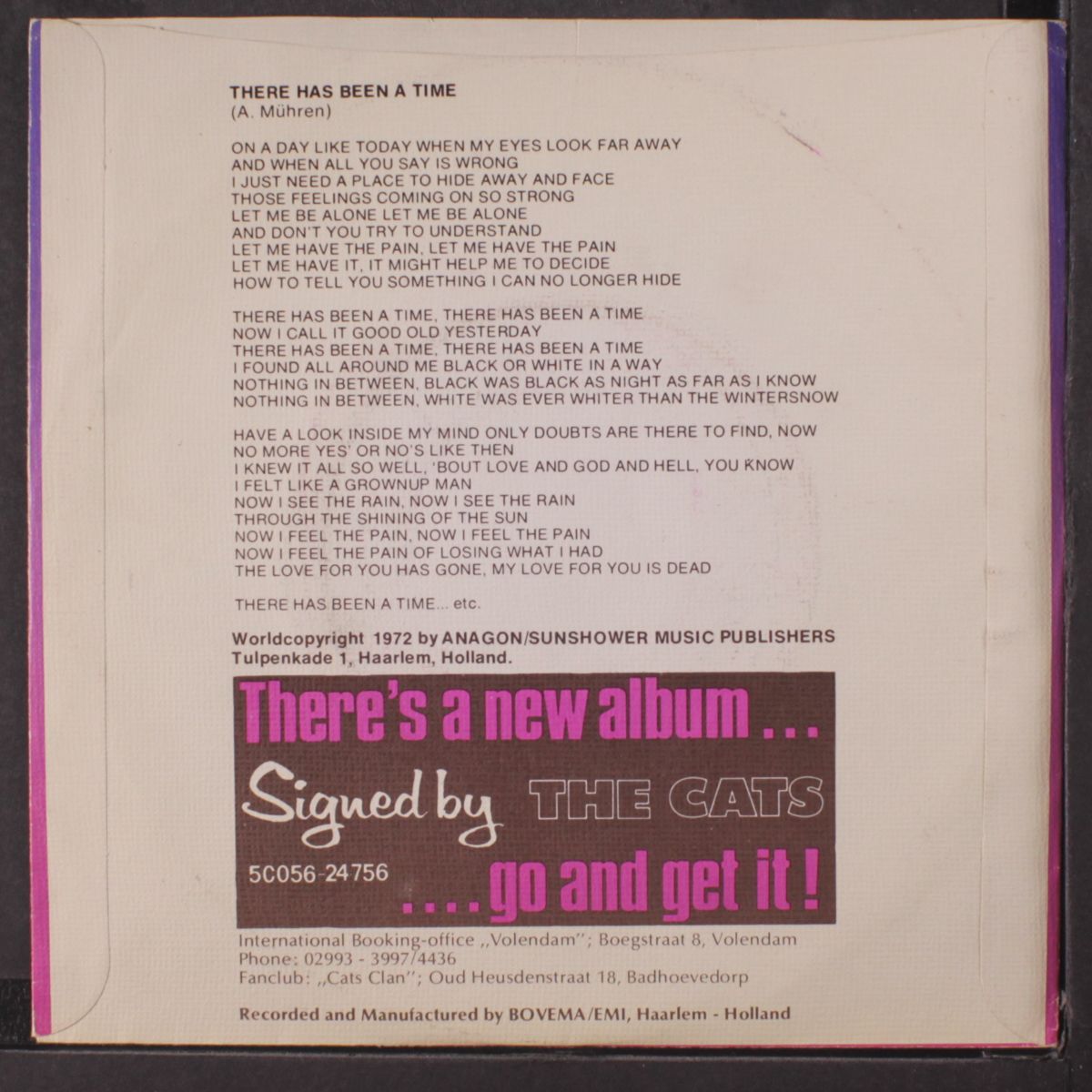 there has been time / how did you feel by CATS