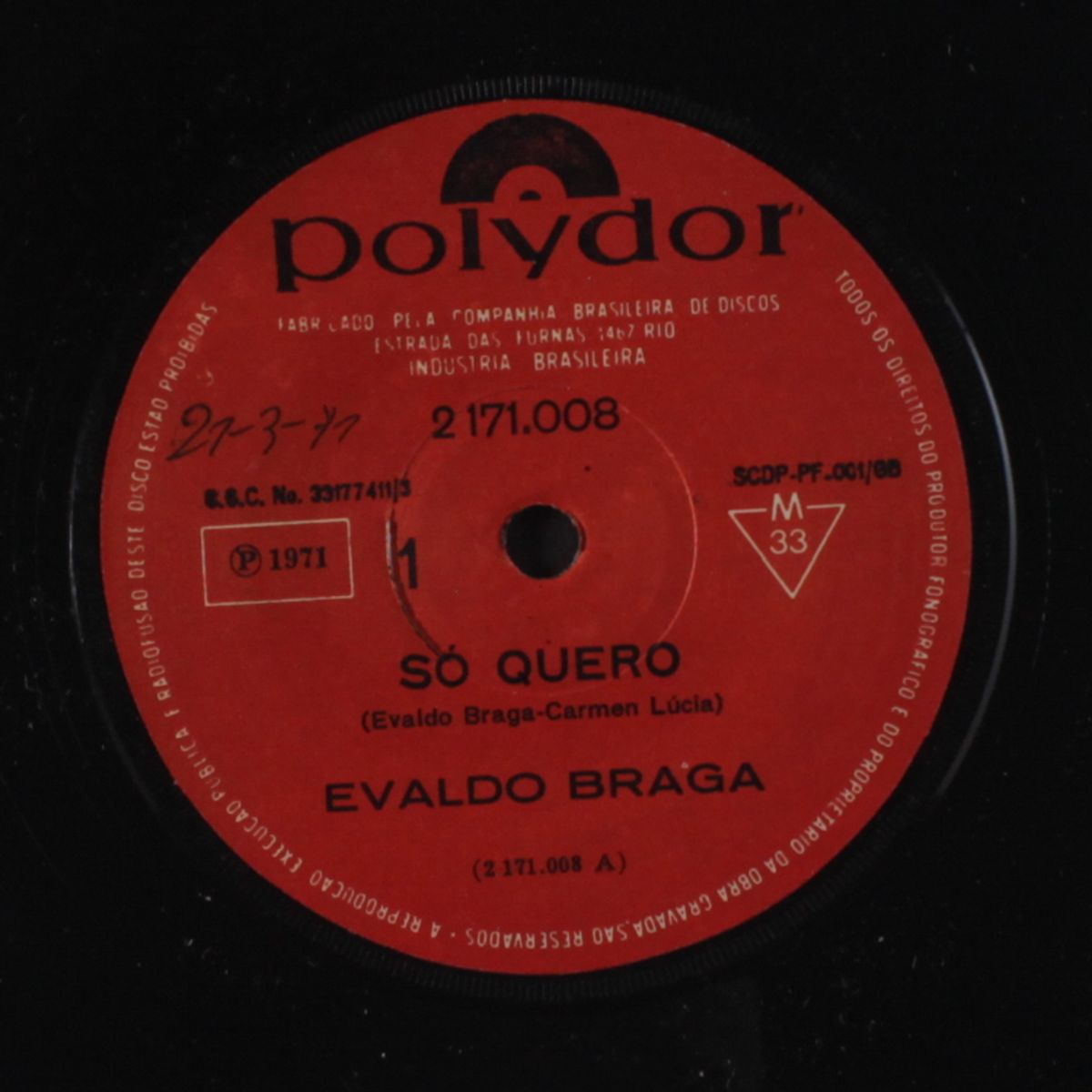 so quero / por uma vez mais by EVALDO BRAGA