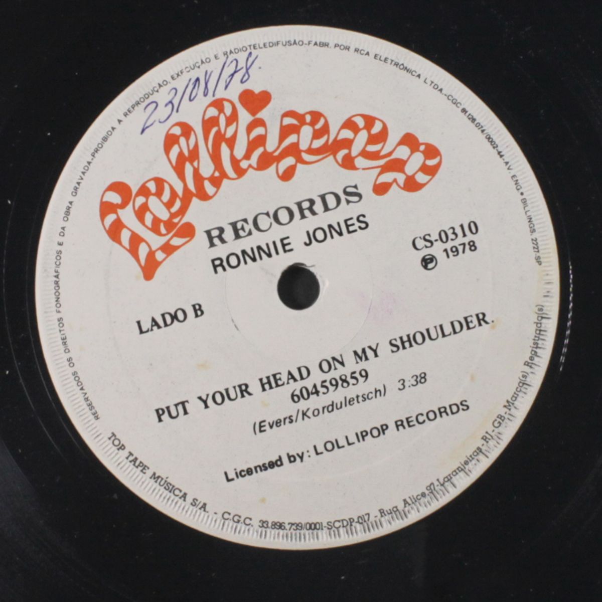 soul sister / put your head on my shoulder by RONNIE JONES