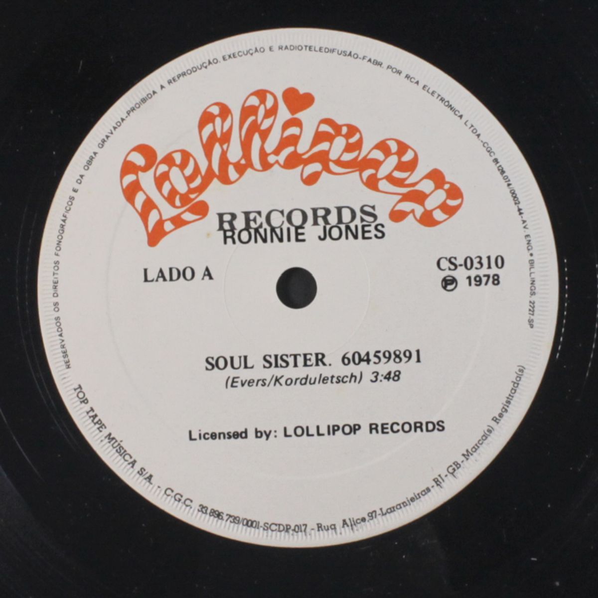 soul sister / put your head on my shoulder by RONNIE JONES