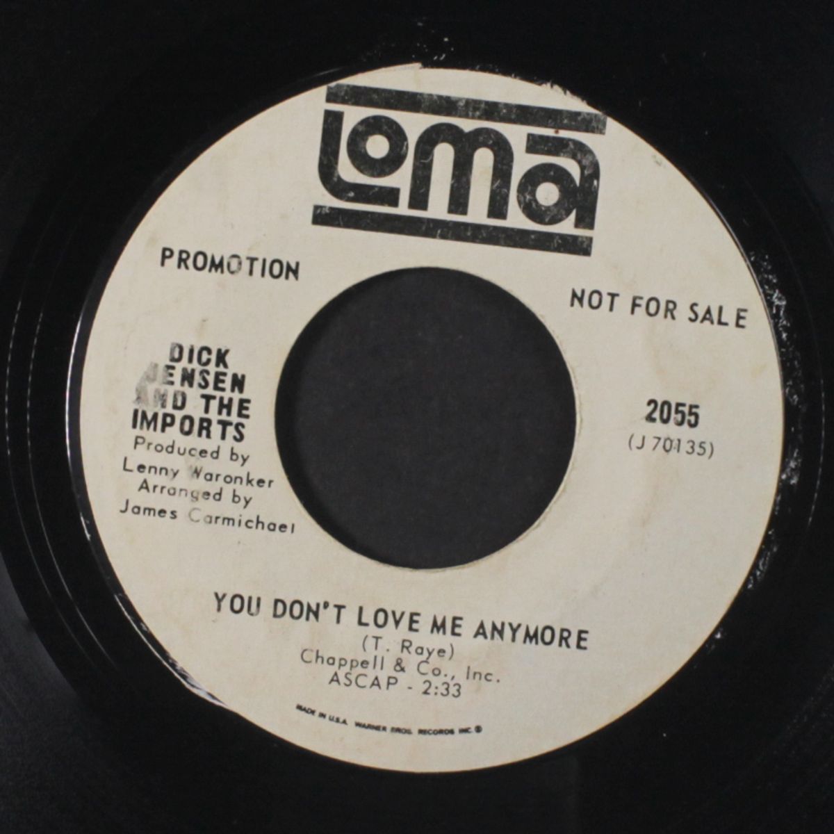 mr. pitiful / you don't love me anymore by DICK JENSEN & IMPORTS