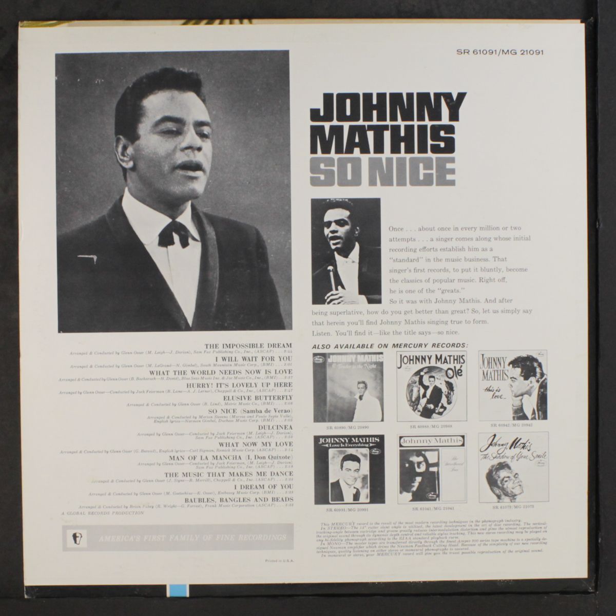 so nice by JOHNNY MATHIS