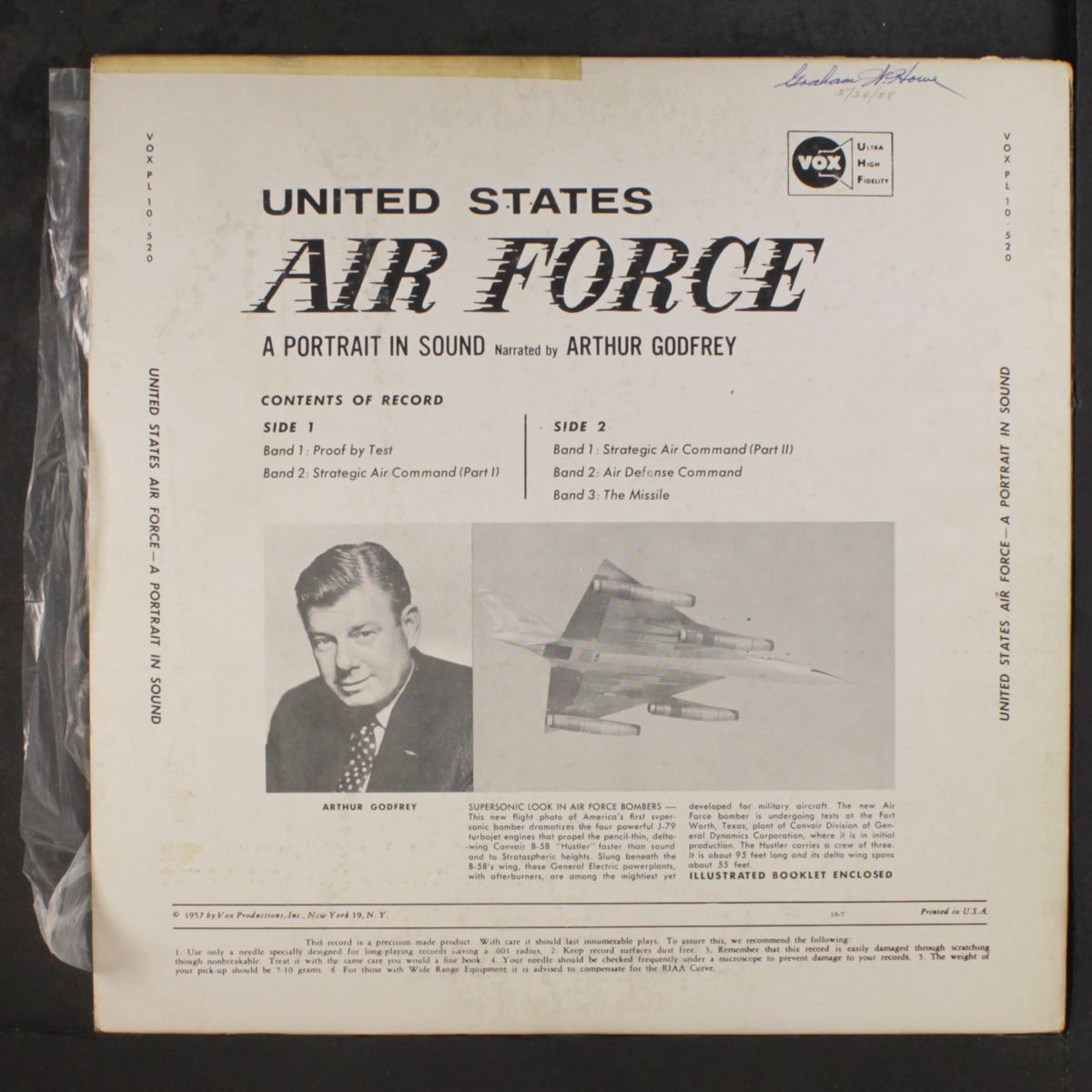 air force a portrait in sound by ARTHUR GODFREY