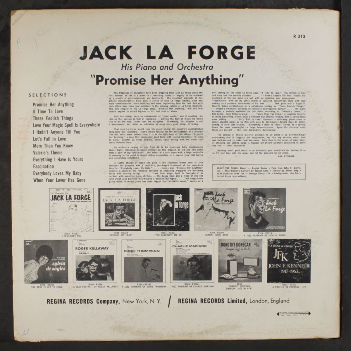 promise her anything by JACK LA FORGE