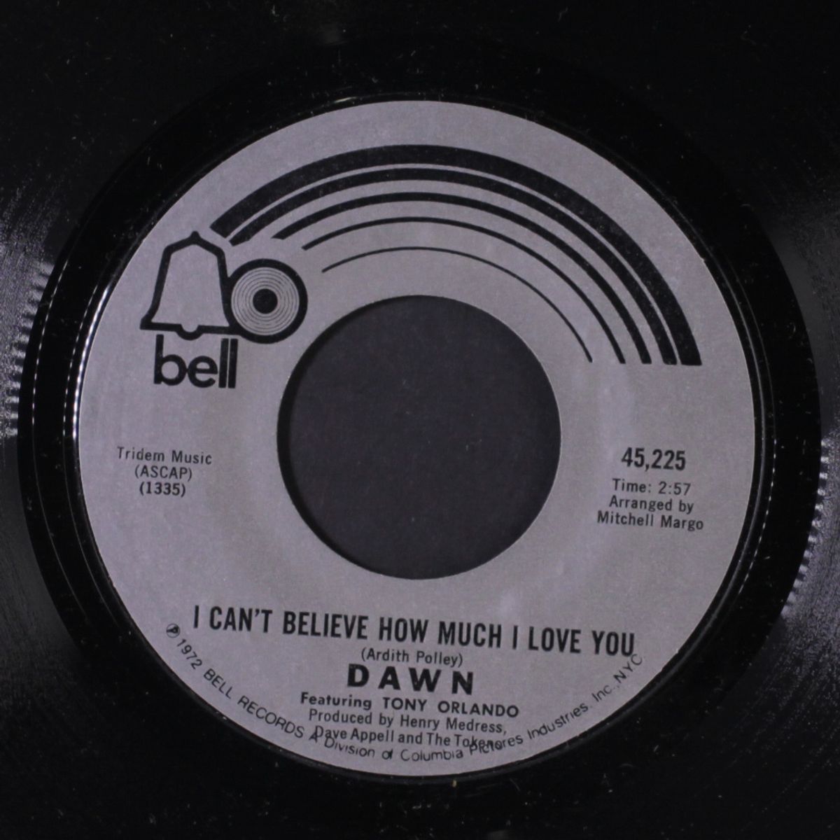 vaya con dios / i can't believe how much i love you by DAWN FEATURING TONY ORLANDO